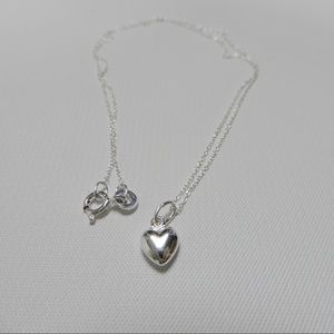 Gossamer .925 Sterling Silver Oval Cable and Heart